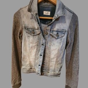 Denim‎ Sweater Jacket Size XS Or Youth XL